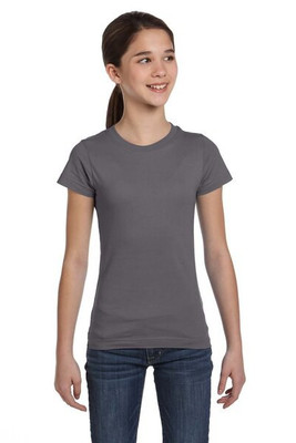 LAT 2616 - Girls' Fine Jersey Longer Length T-Shirt