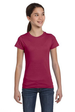 LAT 2616 - Girls Fine Jersey Longer Length T-Shirt