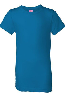 LAT 2616 - Girls' Fine Jersey Longer Length T-Shirt