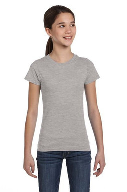 LAT 2616 - Girls Fine Jersey Longer Length T-Shirt