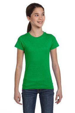 LAT 2616 - Girls Fine Jersey Longer Length T-Shirt