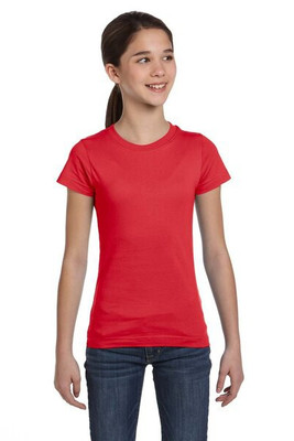 LAT 2616 - Girls' Fine Jersey Longer Length T-Shirt