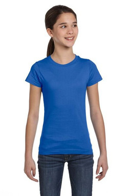 LAT 2616 - Girls Fine Jersey Longer Length T-Shirt