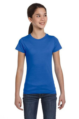 LAT 2616 - Girls' Fine Jersey Longer Length T-Shirt