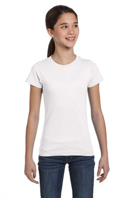 LAT 2616 - Girls' Fine Jersey Longer Length T-Shirt