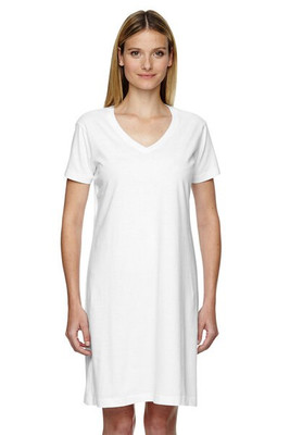 LAT 3522 - Ladies' Fine Jersey V-Neck Coverup