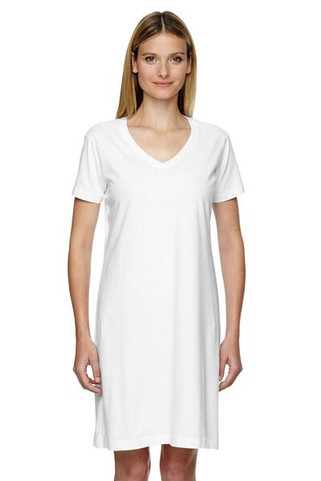 LAT 3522 - Ladies Fine Jersey V-Neck Coverup
