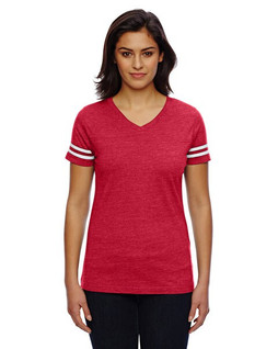 LAT 3537 - Ladies Vintage Football T-Shirt