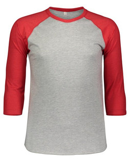 LAT 6930 - Remera vintage jersey de manga tres cuartos de beisbol