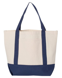 Liberty Bags 8867 - Seaside Small Cotton Canvas Boater Tote