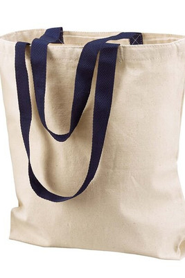 Liberty Bags 8868 - Bolsa de 11 onzas de color natural con manijas contrastantes