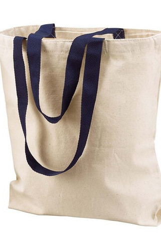 Liberty Bags 8868 - Bolsa de 11 onzas de color natural con manijas contrastantes