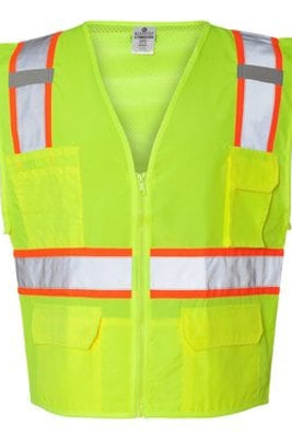 ML Kishigo 1163-1164 - Solid Front Vest with Mesh Back