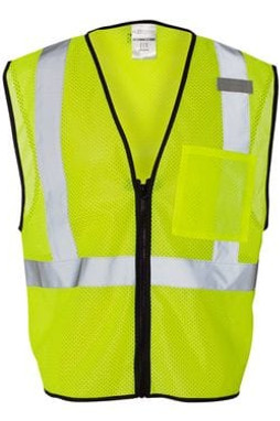 ML Kishigo 1519-1520 - Class 2 Economy Vest with Zipper Front