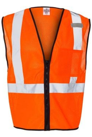 ML Kishigo 1519-1520 - Class 2 Economy Vest with Zipper Front