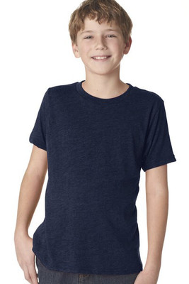 Next Level 6310 - Remera Triblend de cuello redondo para niños