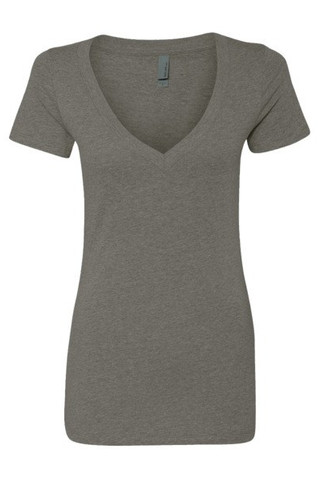 Next Level 6640 - Camiseta Escote Profundo de Algodón y Poliéster