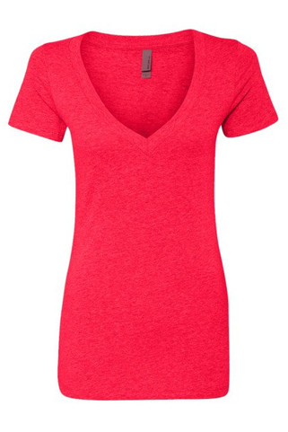 Next Level 6640 - Stylish Deep V-Neck Cotton Blend Tee