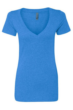 Next Level 6640 - Camiseta Escote Profundo de Algodón y Poliéster