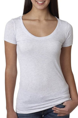 Next Level 6730 - Elegant Triblend Scoop Neck Tee for Women