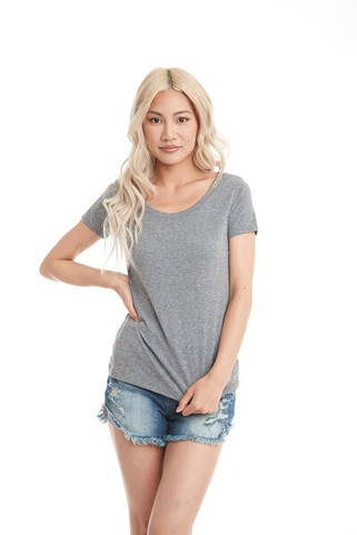 Next Level 6730 - Elegant Triblend Scoop Neck Tee for Women