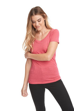 Next Level 6730 - Elegant Triblend Scoop Neck Tee for Women