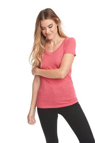 Next Level 6730 - Elegant Triblend Scoop Neck Tee for Women