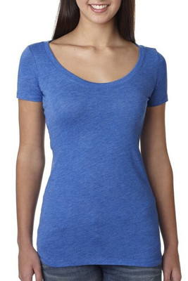 Next Level 6730 - Elegant Triblend Scoop Neck Tee for Women
