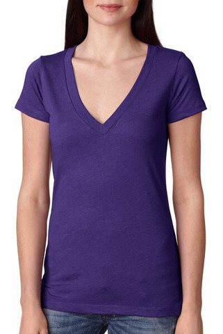 Next Level 6740 - Ultimate Comfort Triblend V-Neck Tee for Women
