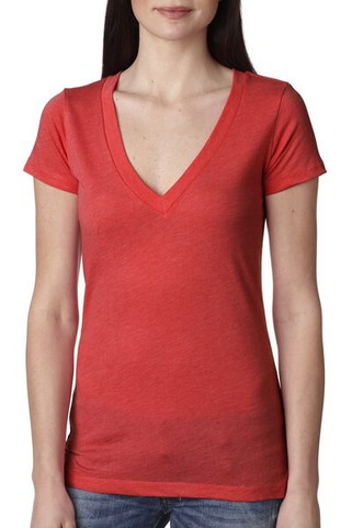 Next Level 6740 - Ultimate Comfort Triblend V-Neck Tee for Women