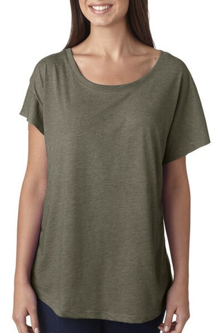 Next Level 6760 - Camiseta Dolman Triblend para Mujer