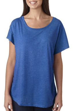 Next Level 6760 - Camiseta Dolman Triblend para Mujer
