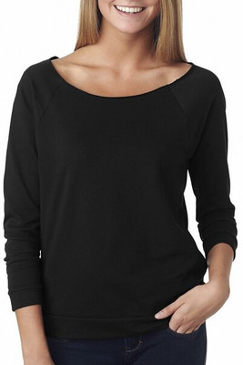 Next Level 6951 - Remera mangas raglan de tres cuartos