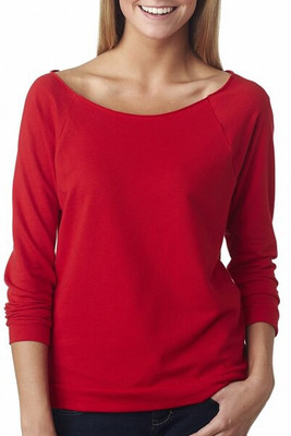 Next Level 6951 - Remera mangas raglan de tres cuartos
