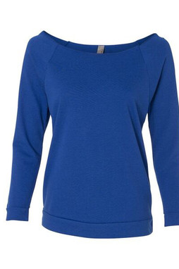 Next Level 6951 - Ladies Terry Raw Edge Three-Quarter Sleeve Raglan