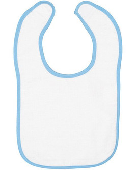Rabbit Skins 1003 - Infant Terry Snap Bib w/ Contrast Color Binding