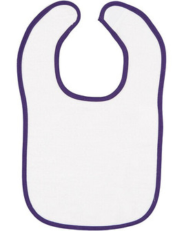 Rabbit Skins 1003 - Infant Terry Snap Bib w/ Contrast Color Binding