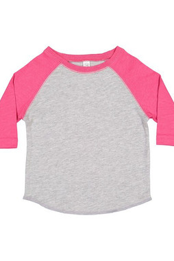 Rabbit Skins 3330 - Toddler Fine Jersey Three-Quarter Sleeve Baseball T-Shirt