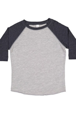 Rabbit Skins 3330 - Toddler Fine Jersey Three-Quarter Sleeve Baseball T-Shirt