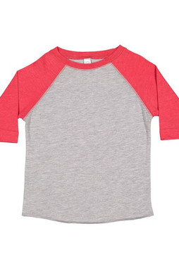 Rabbit Skins 3330 - Toddler Fine Jersey Three-Quarter Sleeve Baseball T-Shirt