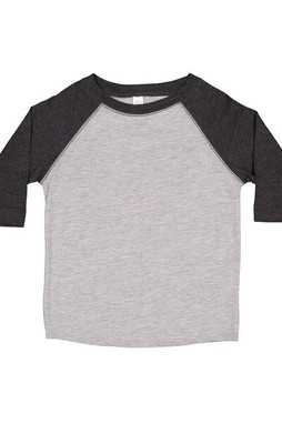 Rabbit Skins 3330 - Toddler Fine Jersey Three-Quarter Sleeve Baseball T-Shirt
