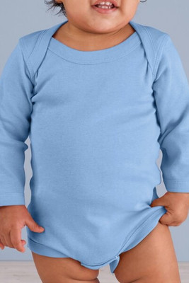 Rabbit Skins 4411 - Infant Long Sleeve Lap Shoulder Creeper