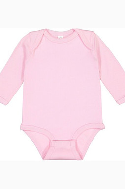 Rabbit Skins 4411 - Infant Long Sleeve Lap Shoulder Creeper