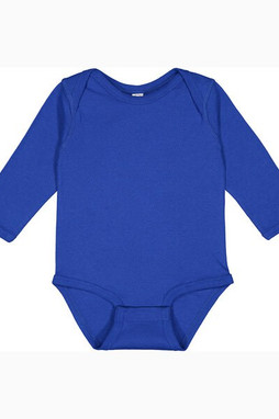 Rabbit Skins 4411 - Infant Long Sleeve Lap Shoulder Creeper