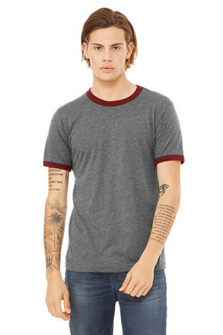 Bella+Canvas 3055 - Heather Ringer Jersey T-Shirt