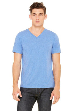 Bella+Canvas 3415 - Remera Unisex Triblend con cuello en V 