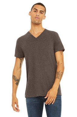 Bella+Canvas 3415 - Remera Unisex Triblend con cuello en V 