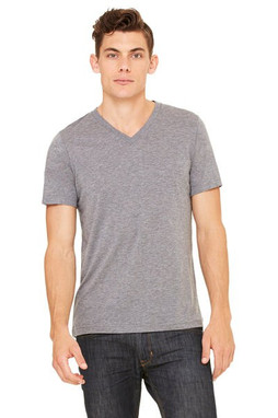 Bella+Canvas 3415 - Remera Unisex Triblend con cuello en V 
