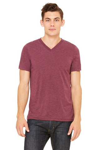 Bella+Canvas 3415 - Remera Unisex Triblend con cuello en V