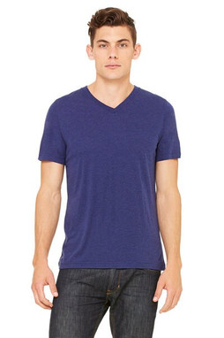 Bella+Canvas 3415 - Remera Unisex Triblend con cuello en V 